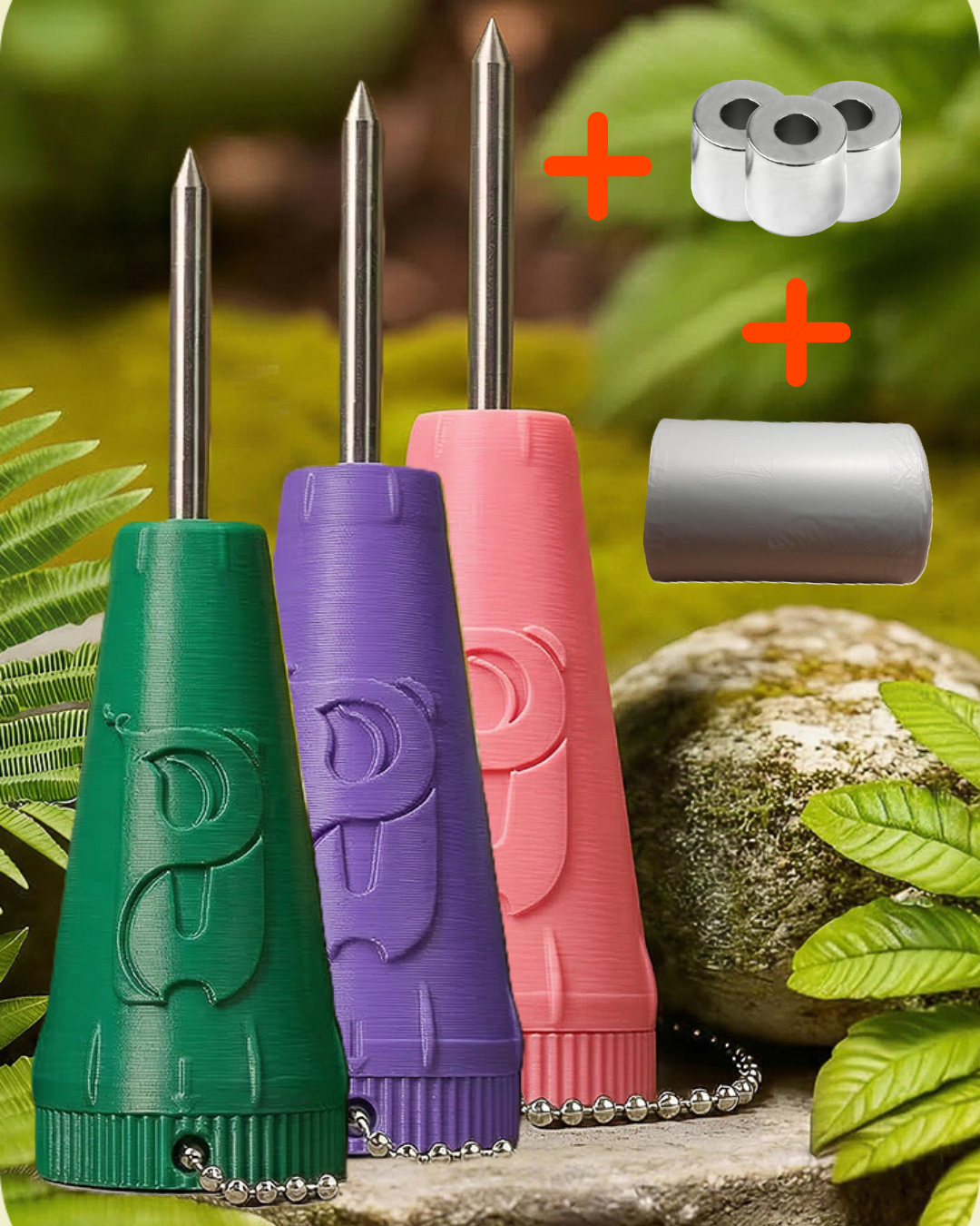 Nordlicht-Set mit 4,4Kg Magneten und mit Mülltütenrolle