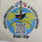 Ein Sticker auf dem ein QR code ist mit Earthy dem Maskottchen und dem Schriftzug make the earth a  better place.